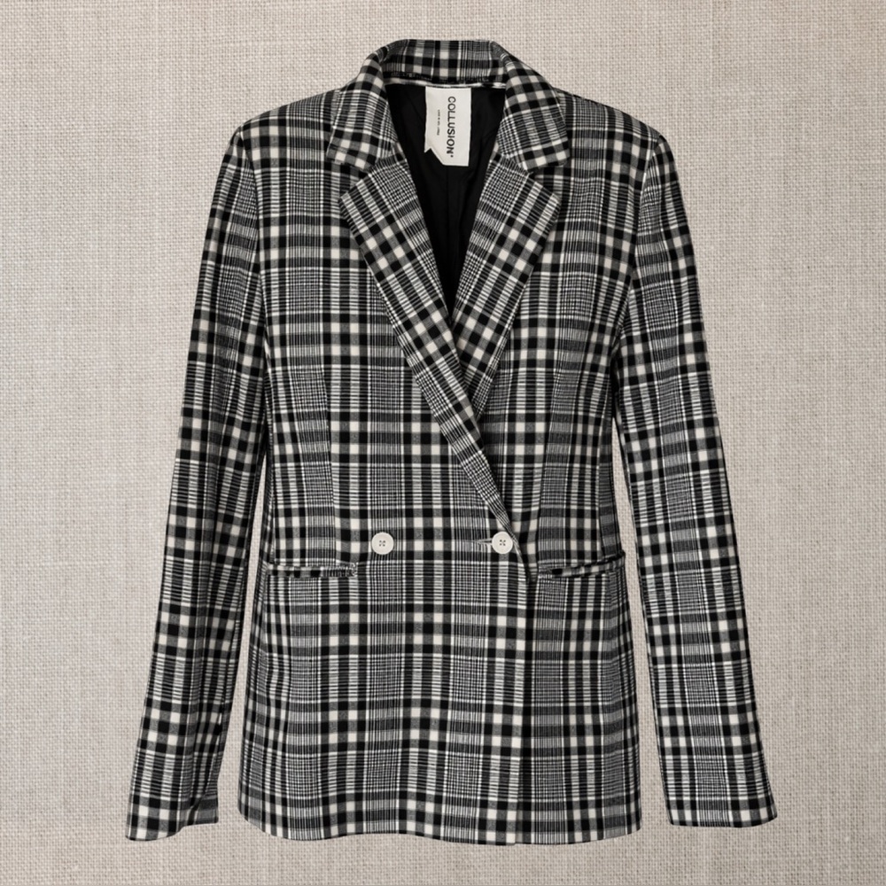 Collusion From ASOS Oversized Checkered Blazer